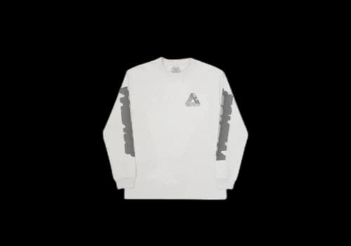 Palace P-3D Longsleeve Ultimo 17 Grey Marl