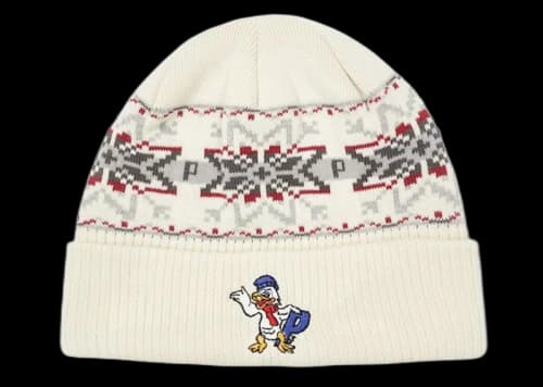 Palace P-Duck Beanie White