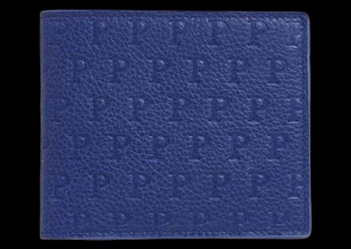 Palace P Embossed Billfold Wallet Navy/Blue