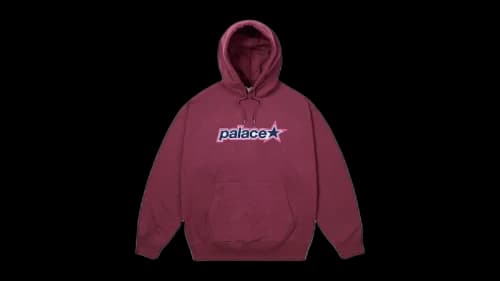 Palace P Star Hoodie Rich Wine