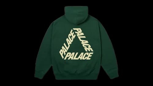 Palace P3 Print Hood Racey Green