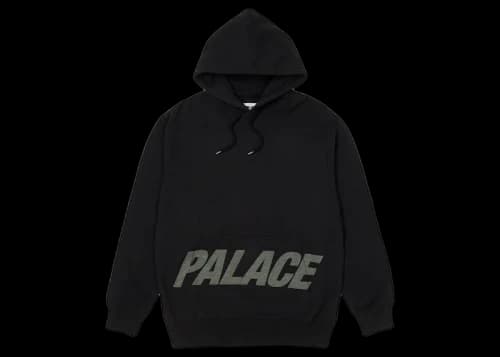 Palace PAL Pocket Slub Hood Black