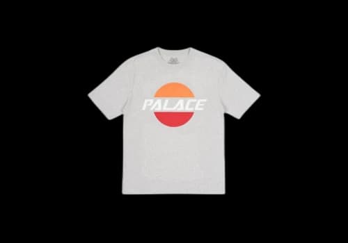 Palace Pal Sol T-Shirt Grey Marl/Orange/White/Red