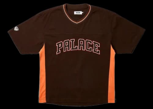 Palace Panel V-Neck Jersey Brown