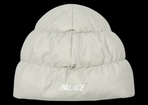 Palace Pertex Puffa Beanie (FW24) Frost Grey