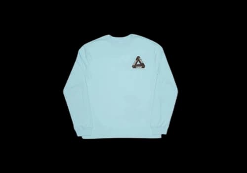 Palace Placae L/S T-Shirt Blue
