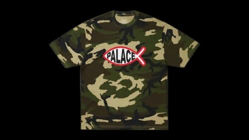 Palace Plaice T-shirt Woodland Camo