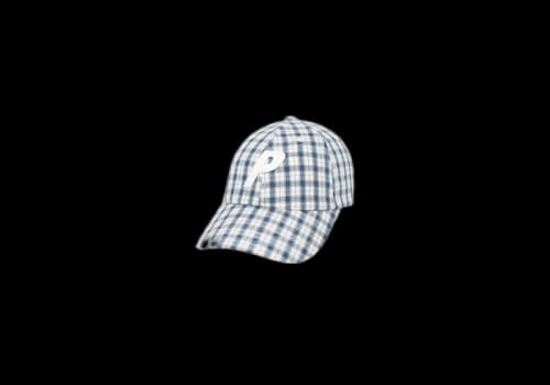 Palace Plaid P 6-Panel White