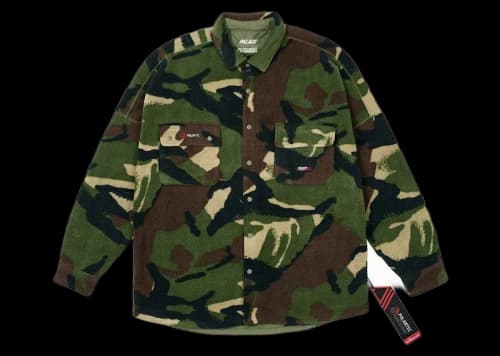 Palace Polartec Drop Shoulder Shirt Woodland DPM