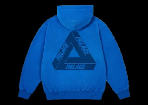 Palace Polartec Lazer Zip Hood Palatial Blue