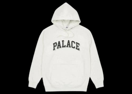 Palace Puff Drop Shadow Hood Light Grey Marl