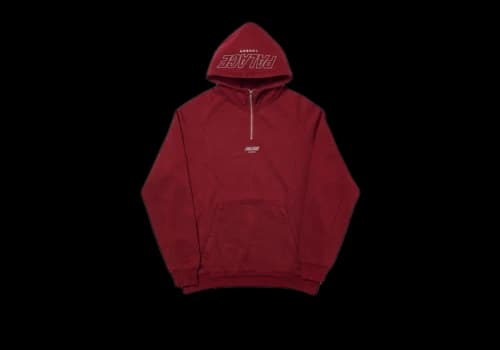 Palace Q-Zip Hood Burgundy