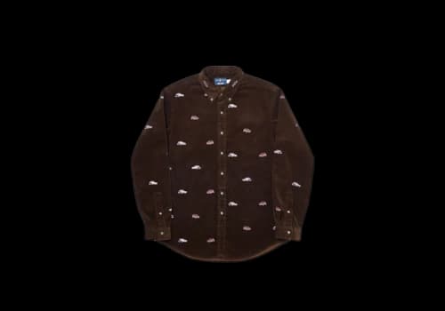 Palace Ralph Lauren Embroidered Cord GTI Shirt Mohican Brown
