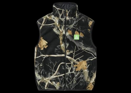 Palace Realtree Fleece Reversible Vest Black/Black