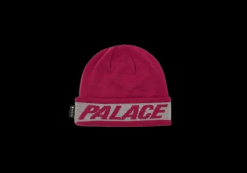 Palace Reflective Jacquard Gore-Tex Beanie Pink