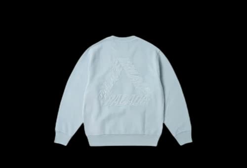Palace Reverse P-3 Crew Chill Blue (FW23)