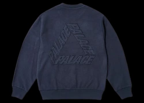 Palace Reverse P-3 Crew Navy