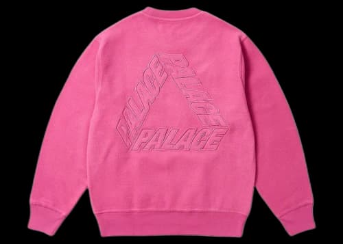 Palace Reverse P-3 Crew Shock Pink