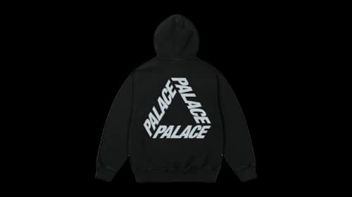 Palace Rubbed P3 Hoodie Black