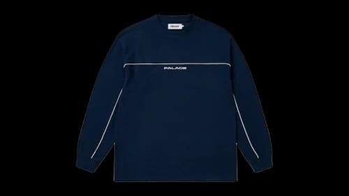 Palace Run It L/S T-shirt Navy