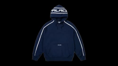 Palace Runner Hoodie Navy