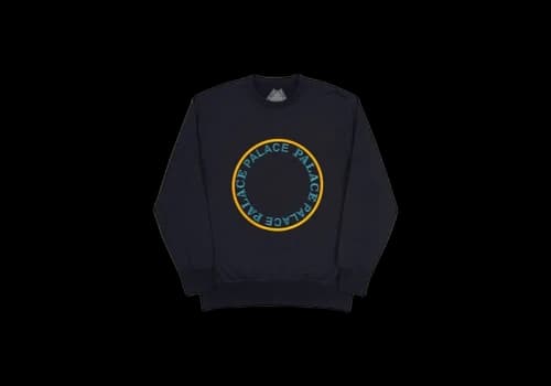 Palace Sircle Crew Black/Yellow/Blue