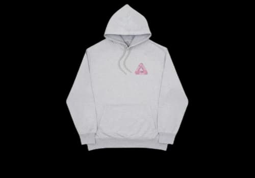 Palace Skeledon Hood Grey Marl