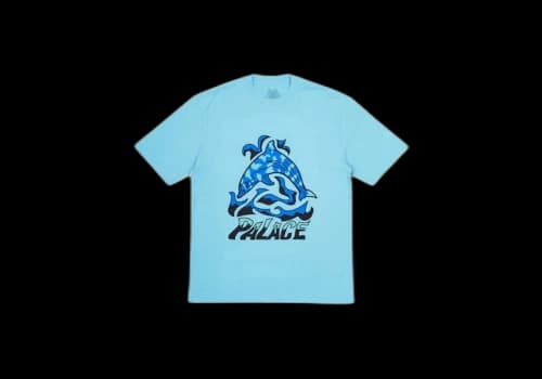 Palace Sketchy Dolphin T-Shirt Aqua Blue