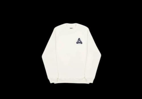 Palace Slub Crew Ecru