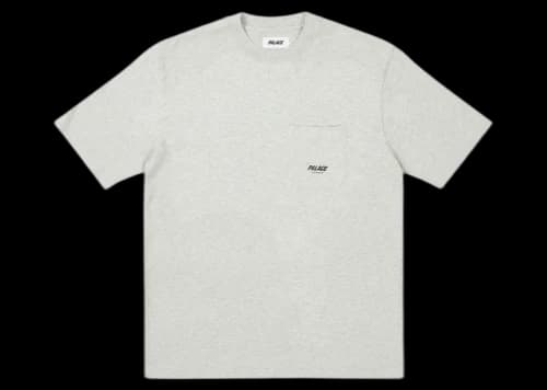 Palace Slub Pocket Zig Zag T-shirt Grey Marl