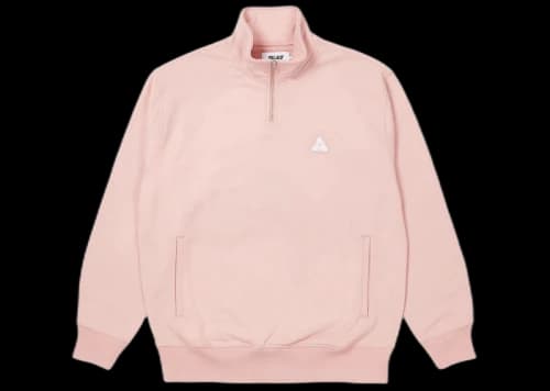 Palace Sofar 1/4 Zip Funnel Pink