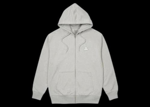 Palace Sofar Zip Hood (SS23) Grey Marl
