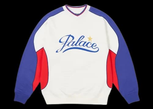 Palace Star Script Crew White