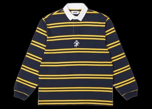 Palace Stripe Rugby Navy/Yellow
