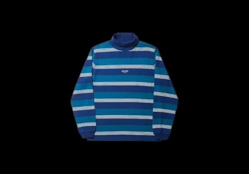 Palace Striped High Roller Top Teal/White/Navy