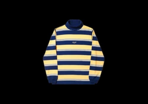 Palace Striped High Roller Top Yellow/White/Navy
