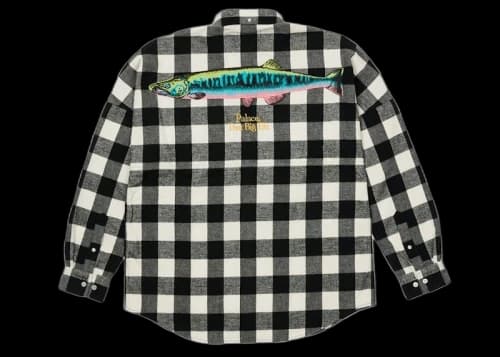 Palace That Big Eh Shell Shirt Black Check