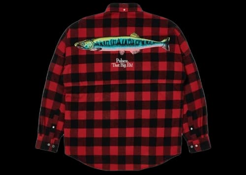 Palace That Big Eh Shell Shirt Red Check