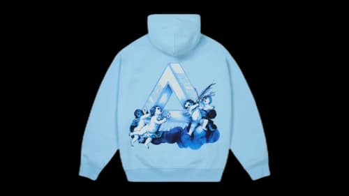 Palace Tri-Angelic Hood Skyline Blue