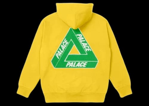 Palace Tri-Chenille Hood (FW21) Yellow