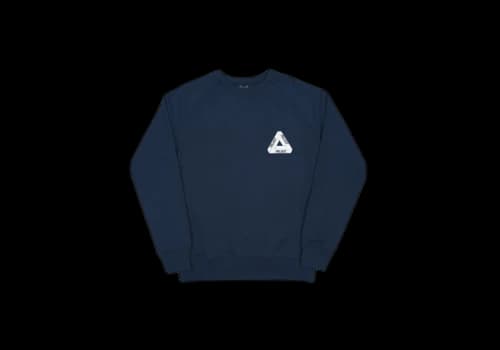 Palace Tri-Ferg Crew Navy