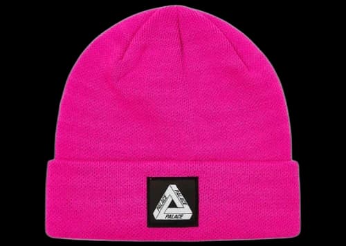 Palace Tri-Ferg Patch Beanie (SS23) Pink