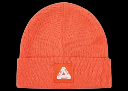 Palace Tri-Ferg Patch Beanie Tiger Orange