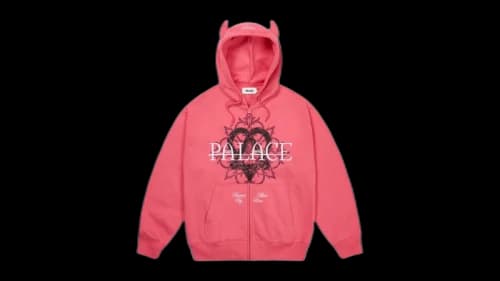 Palace Tri-Gram Hood Posh Pink
