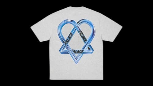 Palace Tri-Gram T-Shirt Grey Marl