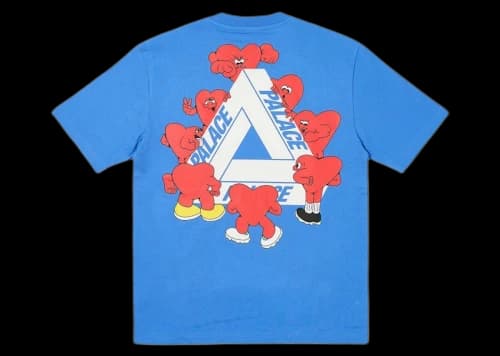 Palace Tri-Hearts T-shirt Palatial Blue