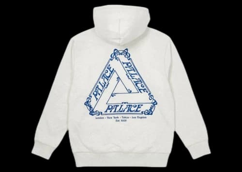 Palace Tri-Le Beurre Hood Grey Marl