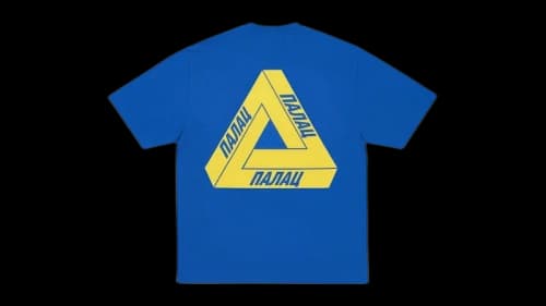 Palace Tri Lingual T-Shirt Blue Berry
