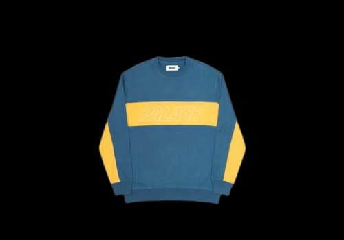 Palace Tri Panel Crew Teal/Orange
