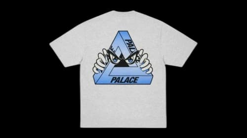 Palace Tri-Peek T-Shirt Grey Marl